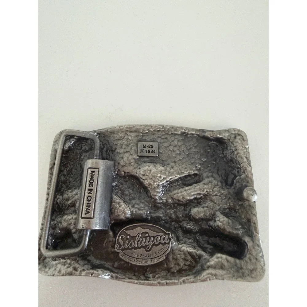 Vintage Siskiyou Pewter Redneck and Proud of It Belt Buckle Eagle Rifles NWOB